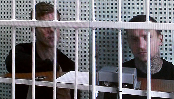Футболист ФК «Зенит» Александр Кокорин и футболист ФК «Краснодар» Павла...