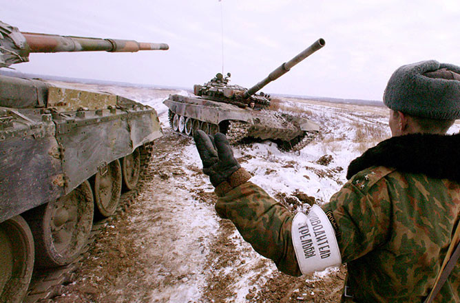 Левашовский военный лагерь — полигон, использующийся для танковых стрельб