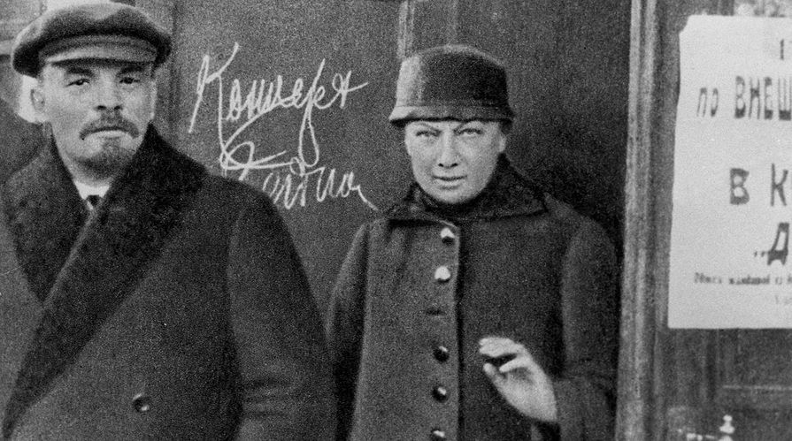 Владимир Ильич Ленин и Надежда Константиновна Крупская, 1919 год