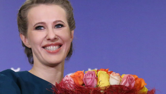 Москва. 23 декабря 2017. Кандидат в президенты России Ксения Собчак во время съезда партии...