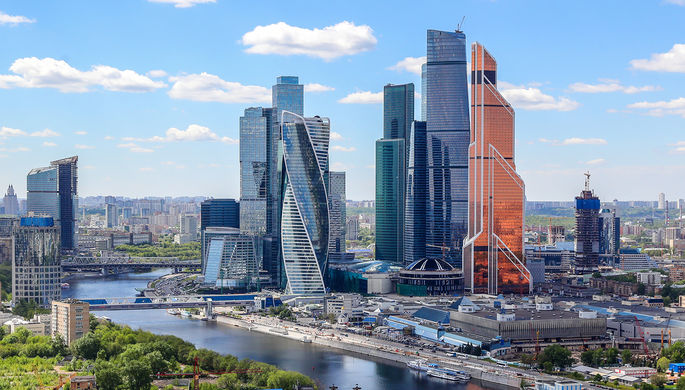 Деловой центр «Москва-Сити», май 2017 года