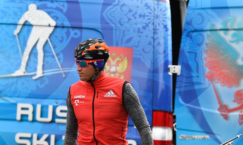 Российский лыжник Александр Легков
