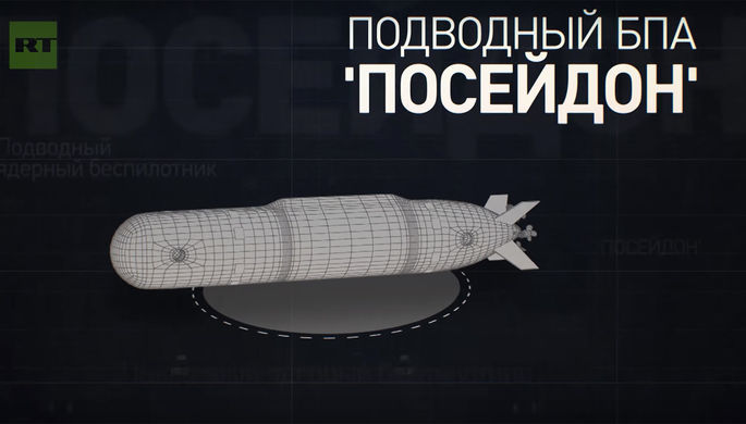 Подводный беспилотник «Посейдон» (кадр из видео)
