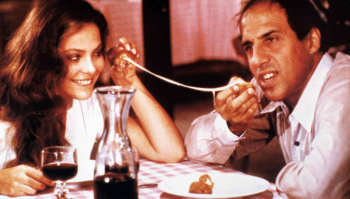 Орнелла Мути и Адриано Челентано в фильме «Безумно влюбленный» (1981)