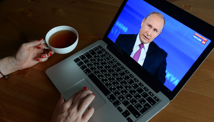 Трансляция «Прямой линии с Владимиром Путиным»