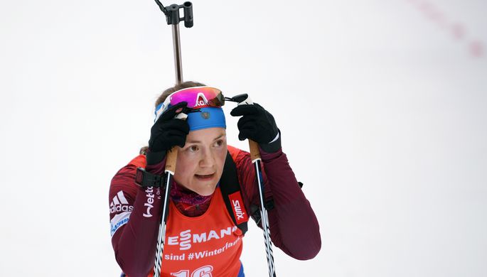 Российская биатлонистка Екатерина Юрлова-Перхт