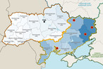 Карта протестов на Украине