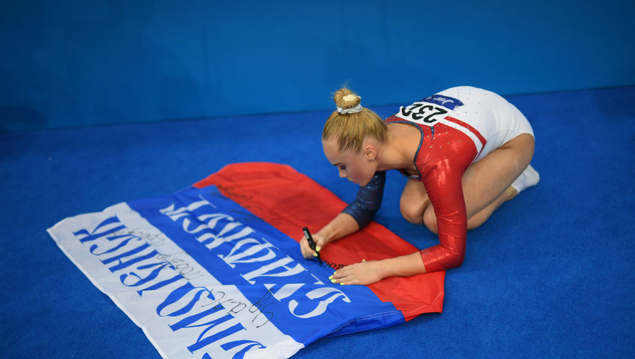 Российская спортивная гимнастка Ангелина Мельникова на Европейских играх в Минске