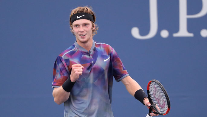 Андрей Рублев вышел в 1/4 финала US Open