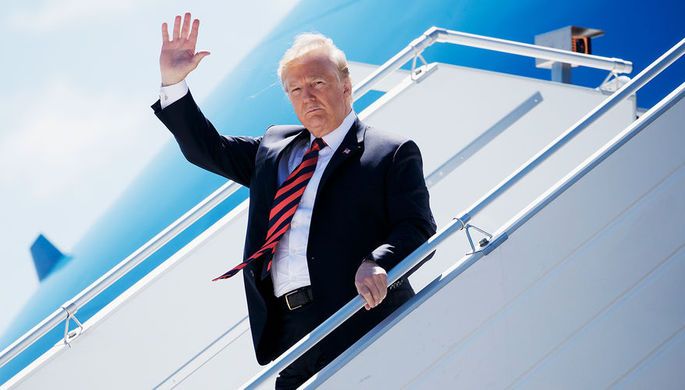 Дональд Трамп на саммите G7, 9 июня 2018 года