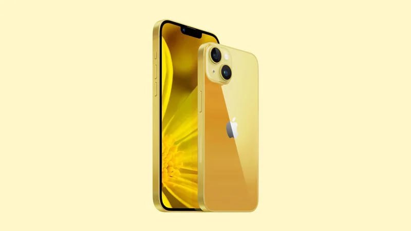 Слух: в середине марта представят iPhone 14 в желтом цвете