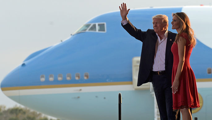 Дональд и Меланья Трамп