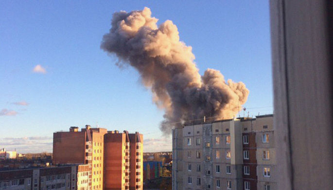 Последствия взрыва в Гатчине под Санкт-Петербургом, 19 октября 2018 года
