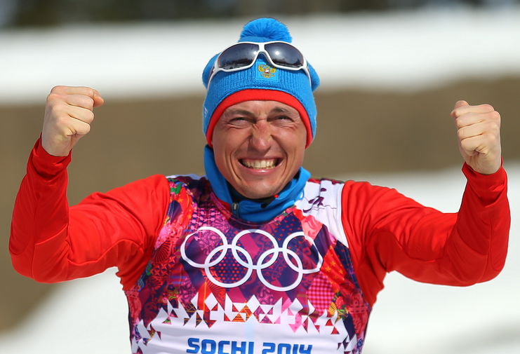 Александр Легков на сочинской Олимпиаде