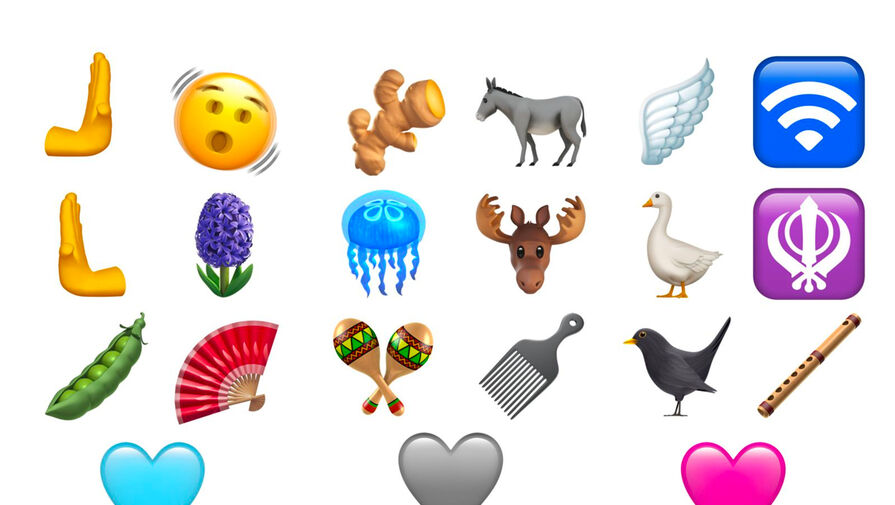 В iOS 16.4 появятся эмодзи дрожащего лица, имбиря и медузы
