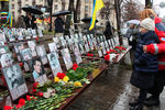На улице Институтской в Киеве установлен мемориал погибшим на «майдане»