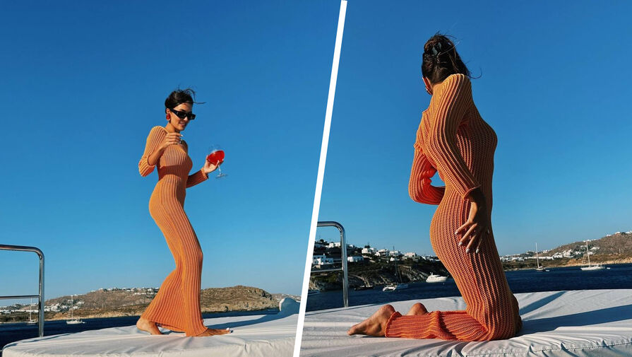 Актриса Ханде Эрчел снялась в прозрачном платье на яхте