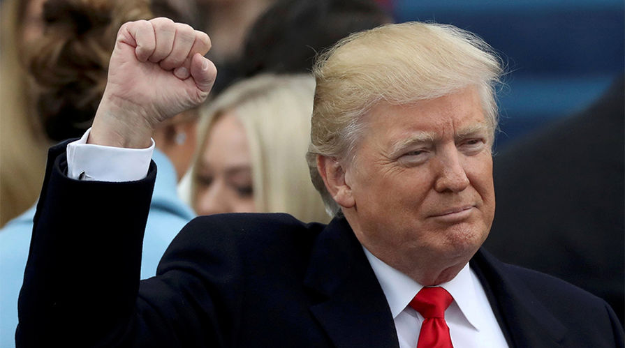 45-й президент США Дональд Трамп, 20 января 2017 года
