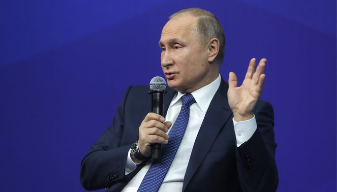 Владимир Путин на встрече с доверенными лицами