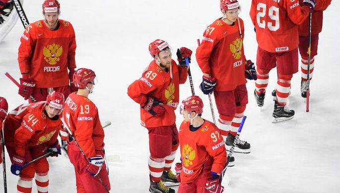 Игроки сборной России после матча с командой Швеции