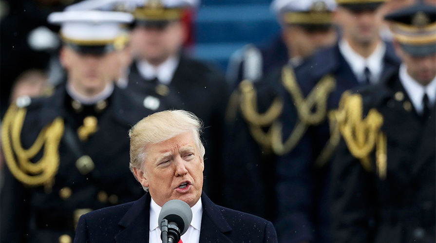 Дональд Трамп в Вашингтоне, 20 января 2017 года