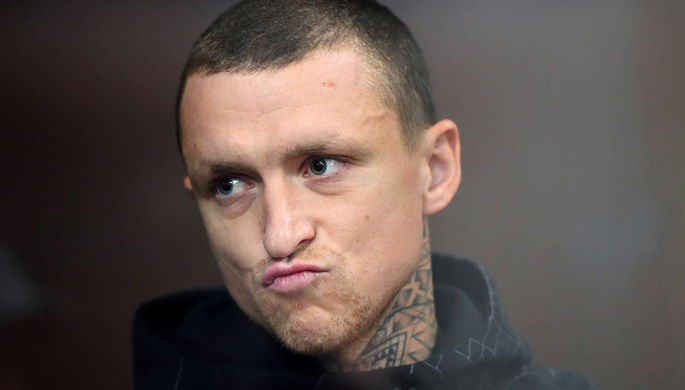 Футболист Павел Мамаев на заседании Тверского районного суда Москвы, 11 октября 2018 года
