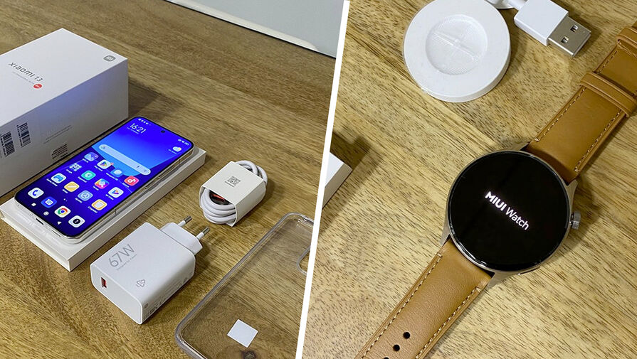 Флагманские часы и смартфон Xiaomi 13 для международного рынка показали на фото