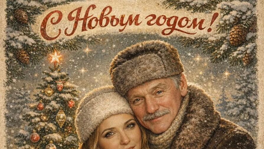 Спортсменка Татьяна Навка сделала ретрооткрытку с Дмитрием Песковым