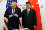 Президент США Дональд Трамп и председатель Китайской Народной Республики (КНР) Си Цзиньпин во время встречи на полях саммита G20, 29 июня 2019 года