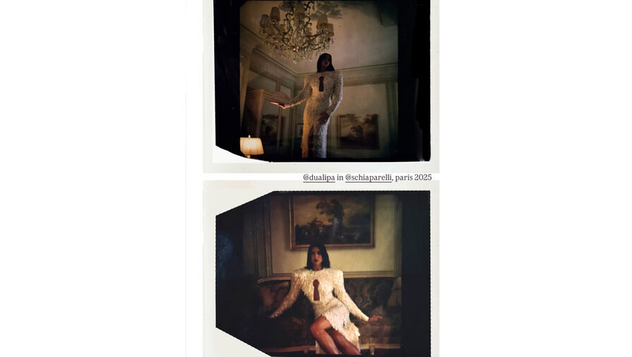 Певица Дуа Липа снялась в платье с декольте в виде замочной скважины