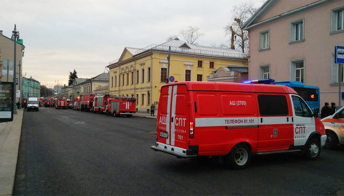 Возгорание в в отделе личных коллекций Пушкинского музея на улице Волхонка, 3 ноября 2017 года