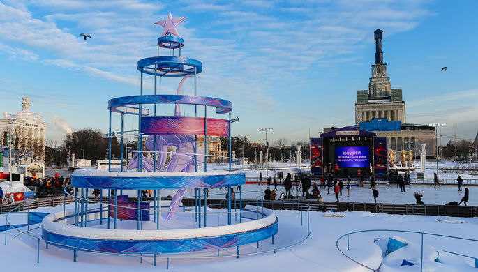 Во время мероприятия в Москве, посвященного достижению отметки в 100 дней до старта предстоящего...