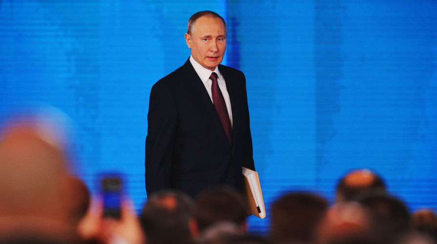 Обращение президента России Владимира Путина к Федеральному собранию в Москве, 1 марта 2018 года