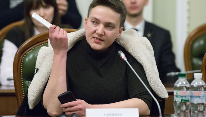 Народный депутат Надежда Савченко на заседании комитета по вопросам регламента и организации работы...