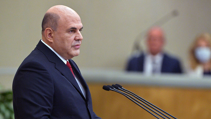  Премьер-министр РФ Михаил Мишустин выступает в Государственной думе РФ с отчетом о работе... 