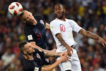 Во время полуфинального матча чемпионата мира по футболу между сборными Хорватии и Англии, 11 июля 2018 года