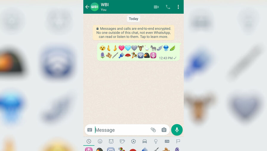 WABetaInfo: в WhatsApp для Android появилось более 20 новых эмодзи
