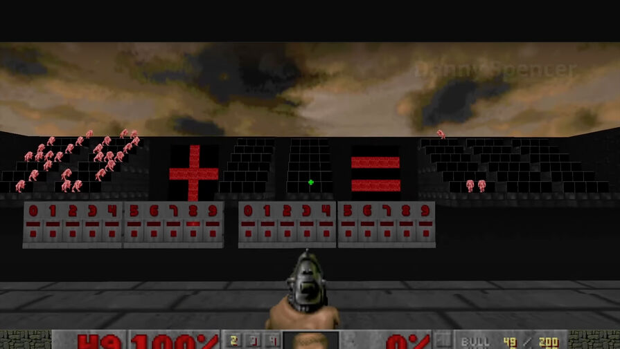 Игру Doom превратили в калькулятор с цифрами из монстров