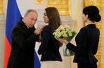 Путин встретился с олимпийцами в Кремле