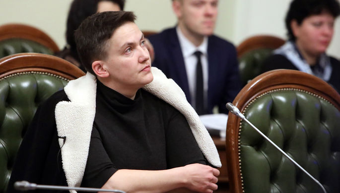 Народный депутат Надежда Савченко на заседании комитета по вопросам регламента и организации работы...
