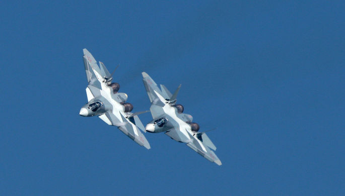 Российские истребители пятого поколения Су-57