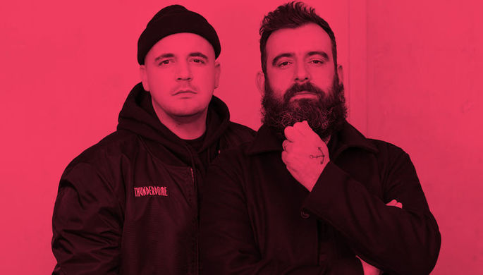 Дуэт Modeselektor (Герно Бронсерт и Себастьян Цари)