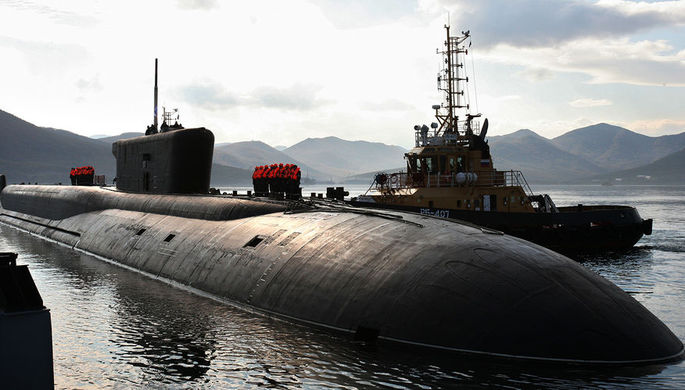 Российская атомная подводная лодка стратегического назначения проекта 955 «Борей»...
