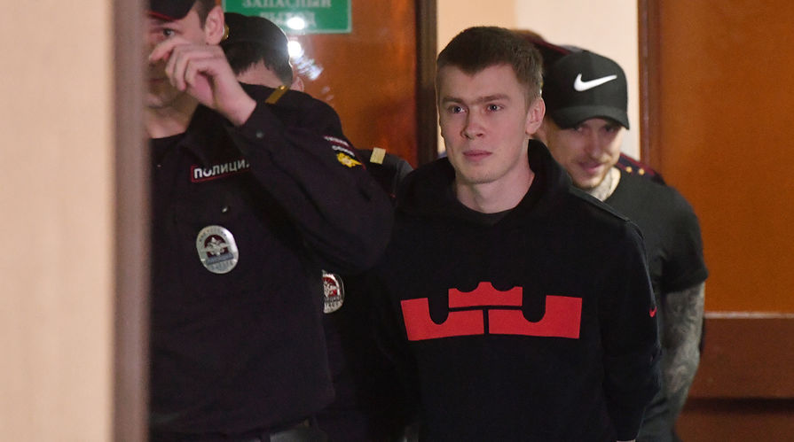 Брат футболиста Александра Кокорина Кирилл Кокорин во время заседания Пресненского районного суда Москвы, 9 апреля 2019 года
