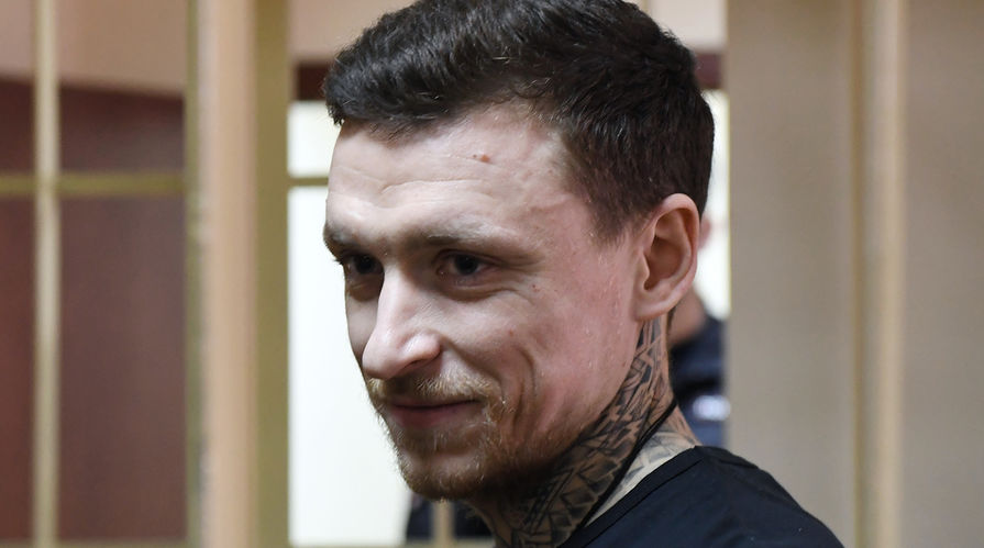 Футболист Павел Мамаев на заседании Пресненского районного суда Москвы, 3 апреля 2019 года