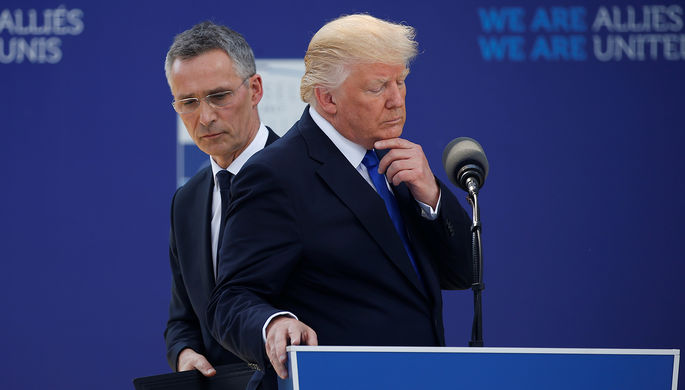 Йенс Столтенберг и Дональд Трамп