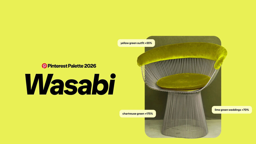 Аналитики Pinterest назвали цвет васаби самым модным в 2026 году