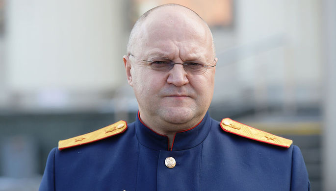 Руководитель ГСУ Следственного комитета России по городу Москве Александр Дрыманов у здания...
