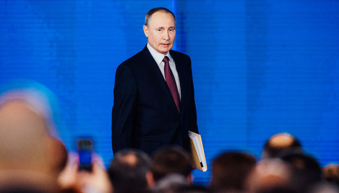 Обращение президента России Владимира Путина к Федеральному собранию в Москве, 1 марта 2018 года