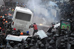 Киев стал ареной жесткого противостояния участников «евромайдана» и милиции